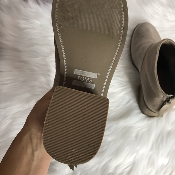 TOMS Two Tone Lacie Tan Ankle Booties SIZE 7.5 - Picture 12 of 12